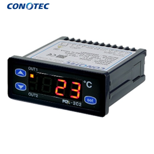 코노텍 디지털 온도 조절기 센서 별도 FOX-2C2