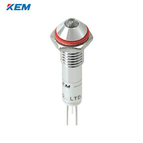 한국전재 KEM LED 인디케이터 6Φ 6파이 고휘도 AC110V 백색 KLHU-06A110W