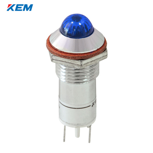 한국전재 KEM LED 인디케이터 12파이 고휘도 DC12V 백색 KLHRAU-12D12W