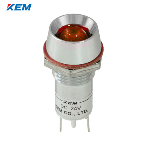 한국전재 KEM LED 인디케이터 12파이 고휘도 DC12V 적색 KLRAU-12D12R
