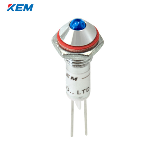 한국전재 KEM LED 인디케이터 6Φ 6파이 고휘도 DC3V 청색 KLHU-06D03B