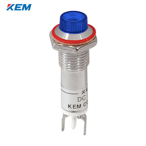 한국전재 KEM LED 인디케이터 8파이 고휘도 AC110V 청색 KLCU-08A110-B