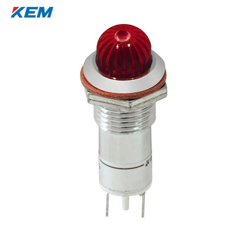 한국전재 KEM LED 인디케이터 12파이 고휘도 DC48V 적색 KLCRAU-12D48R