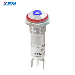 한국전재 KEM LED 인디케이터 8파이 고휘도 AC110V 청색 KLXU-08A110B