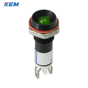 한국전재 KEM LED 인디케이터 8파이 일반휘도 DC48V 녹색 KLJS-08D48G