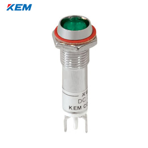 한국전재 KEM LED 인디케이터 8파이 고휘도 DC12V 녹색 KLDU-08D12-G