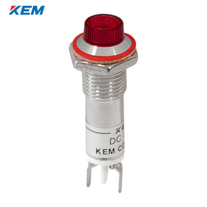한국전재 KEM LED 인디케이터 8파이 고휘도 DC12V 적색 KLCU-08D12-R