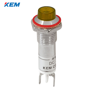 한국전재 KEM LED 인디케이터 8파이 고휘도 DC5V 황색 KLCU-08D05-Y