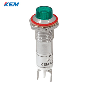 한국전재 KEM LED 인디케이터 8파이 고휘도 DC48V 녹색 KLCU-08D48-G
