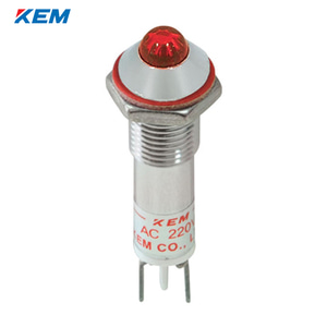 한국전재 KEM LED 인디케이터 8파이 고휘도 DC12V 적색 KLHRAU-08D12-R