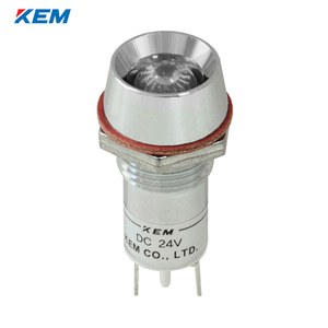 한국전재 KEM LED 인디케이터 12파이 고휘도 DC12V 백색 KLRAU-12D12W