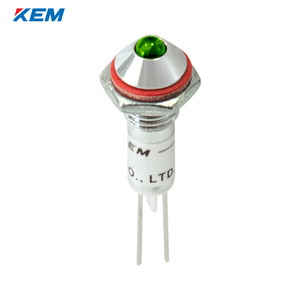 한국전재 KEM LED 인디케이터 6Φ 6파이 고휘도 DC5V 녹색 KLHU-06D05G