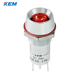 한국전재 KEM LED 인디케이터 12파이 고휘도 AC110V 적색 KLU-12A110R