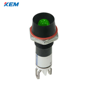 한국전재 KEM LED 인디케이터 8파이 고휘도 DC24V 녹색 KLISU-08D24-G