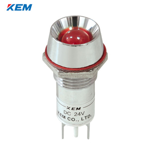 한국전재 KEM LED 인디케이터 12파이 일반휘도 DC12V 적색 KL-12D12R