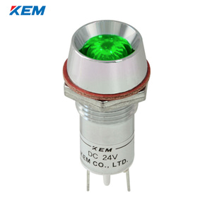 한국전재 KEM LED 인디케이터 12파이 고휘도 AC220V 녹색 KLRAU-12A220G