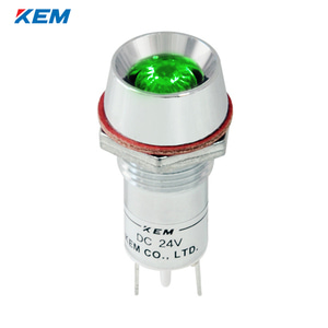 한국전재 KEM LED 인디케이터 12파이 고휘도 DC3V 녹색 KLU-12D03G