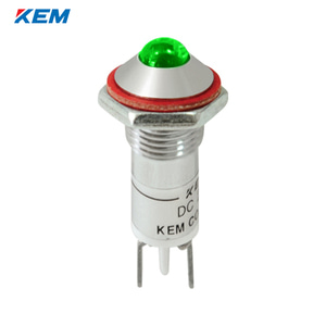 한국전재 KEM LED 인디케이터 8파이 고휘도 AC110V 녹색 KLHU-08A110-G