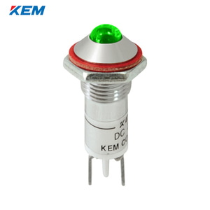 한국전재 KEM LED 인디케이터 8파이 고휘도 DC3V 녹색 KLHU-08D03-G