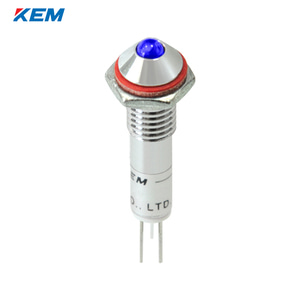 한국전재 KEM LED 인디케이터 6Φ 6파이 고휘도 AC110V 청색 KLHU-06A110B