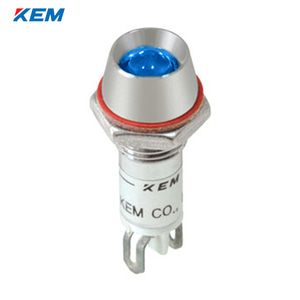 한국전재 KEM LED 인디케이터 8파이 고휘도 DC12V 청색 KLU-08D12-B