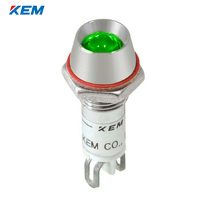 한국전재 KEM LED 인디케이터 8파이 고휘도 DC24V 녹색 KLU-08D24-G