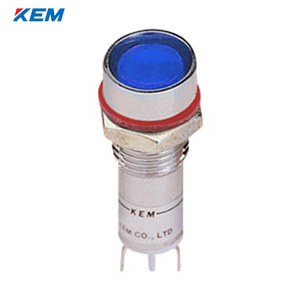 한국전재 KEM LED 인디케이터 12파이 고휘도 AC110V 청색 KLFU-12A110B