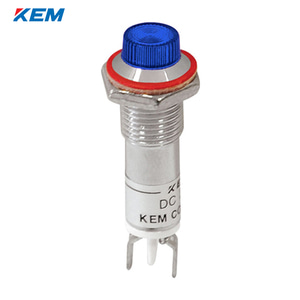 한국전재 KEM LED 인디케이터 8파이 고휘도 AC220V 청색 KLCU-08A220-B