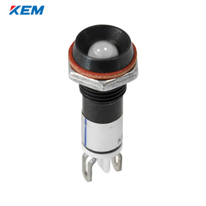 한국전재 KEM LED 인디케이터 8파이 일반휘도 AC220V 백색 적색점등 KLJS-08A220W