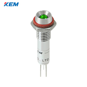 한국전재 KEM LED 인디케이터 6Φ 6파이 고휘도 AC110V 녹색 KLU-06A110G