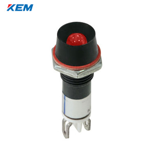 한국전재 KEM LED 인디케이터 8파이 고휘도 DC3V 적색 KLISU-08D03-R