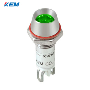 한국전재 KEM LED 인디케이터 8파이 고휘도 AC110V 녹색 KLU-08A110-G