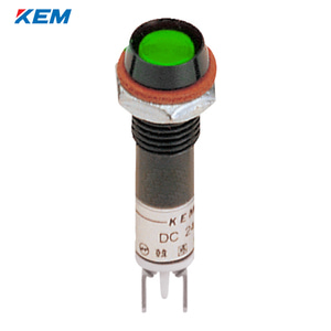 한국전재 KEM LED 인디케이터 8파이 고휘도 AC220V 녹색 KLDSU-08A220-G