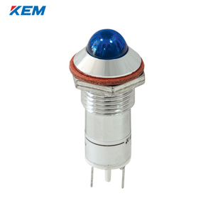 한국전재 KEM LED 인디케이터 12파이 고휘도 AC220V 청색 KLHRAU-12A220B