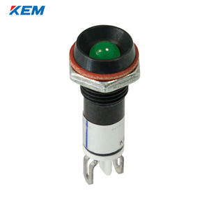 한국전재 KEM LED 인디케이터 8파이 일반휘도 AC220V 녹색 KLJS-08A220G
