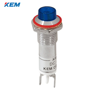 한국전재 KEM LED 인디케이터 8파이 고휘도 DC24V 청색 KLCU-08D24-B