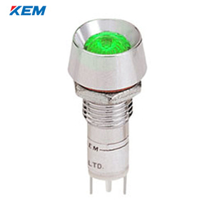 한국전재 KEM LED 인디케이터 10파이 고휘도 DC5V 녹색 KLBRAU-10D05G