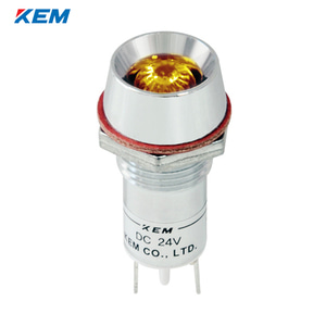 한국전재 KEM LED 인디케이터 12파이 고휘도 AC220V 황색 KLU-12A220Y