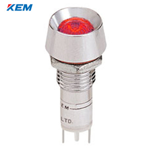 한국전재 KEM LED 인디케이터 10파이 고휘도 AC110V 적색 KLBRAU-10A110R