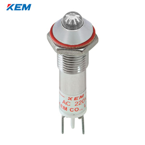 한국전재 KEM LED 인디케이터 8파이 고휘도 DC48V 백색 KLHRAU-08D48-W