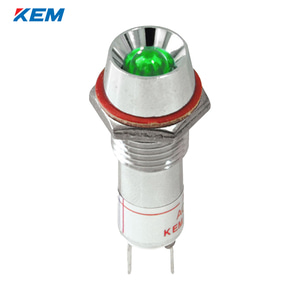 한국전재 KEM LED 인디케이터 10파이 고휘도 DC48V 녹색 KLRAU-10D48G