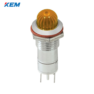 한국전재 KEM LED 인디케이터 12파이 고휘도 AC110V 황색 KLCRAU-12A110Y
