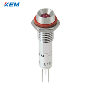 한국전재 KEM LED 인디케이터 6Φ 6파이 AC110V 적색 KL-06A110R 100개