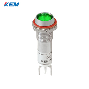 한국전재 KEM LED 인디케이터 8파이 고휘도 AC110V 녹색 KLDU-08A110-G
