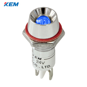 한국전재 KEM LED 인디케이터 10파이 고휘도 AC110V 백색 KLU-10A110W