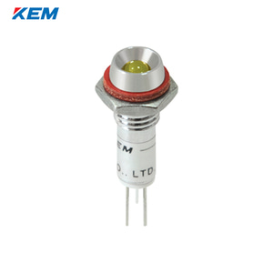 한국전재 KEM LED 인디케이터 6Φ 6파이 DC48V 황색 KL-06D48Y 100개