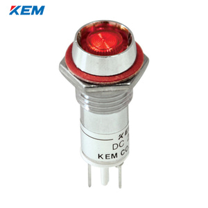 한국전재 KEM LED 인디케이터 10파이 고휘도 AC110V 적색 KLDU-10A110-R