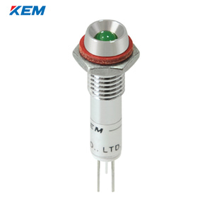 한국전재 KEM LED 인디케이터 6Φ 6파이 AC110V 녹색 KL-06A110G 100개
