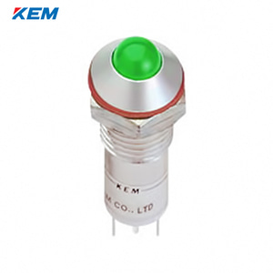 한국전재 KEM LED 인디케이터 12파이 일반휘도 AC110V 녹색 KLH-12A110G