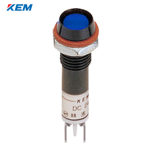 한국전재 KEM LED 인디케이터 8파이 고휘도 AC110V 청색 KLDSU-08A110-B